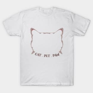 Cat . Pet . Paw T-Shirt